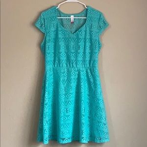 No Boundaries lace dress in mint. Size XL (15/17)